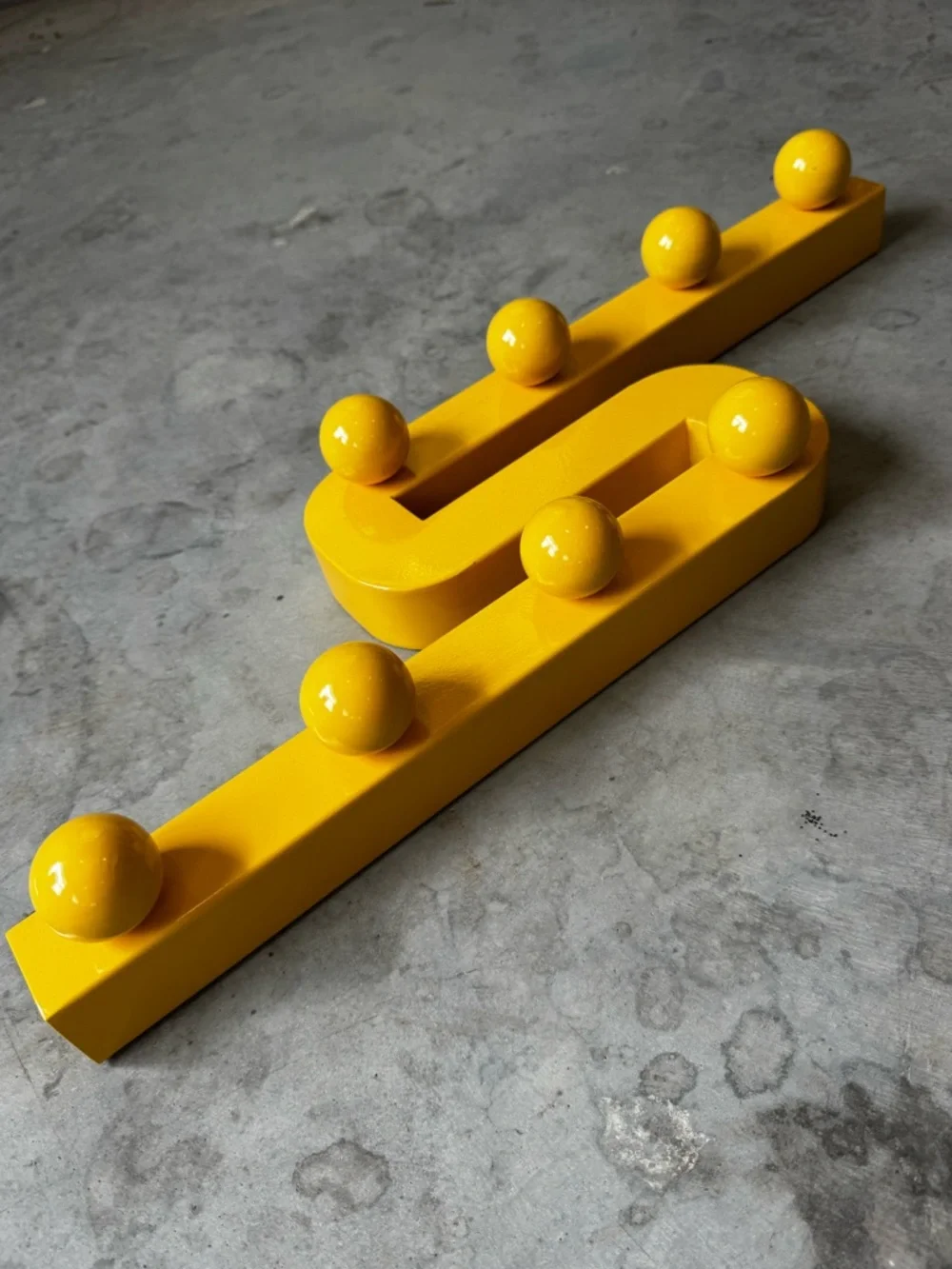 NWT Urban Outfitters Lizzy Wall Multi Storage Hook Yellow Iron